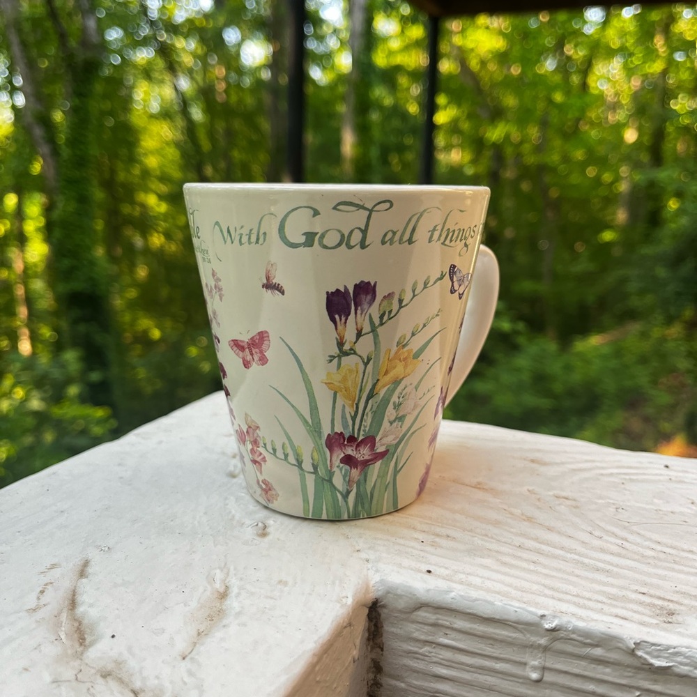 Ceramic Mug Matthew 19:26 “With God, All Things are Possible”